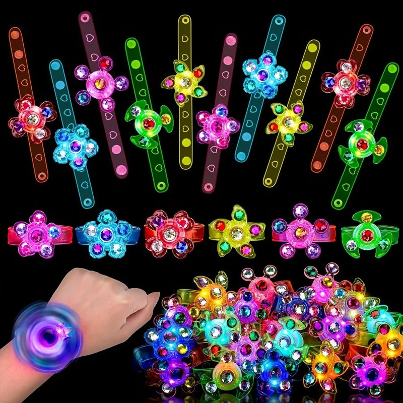 Pulseira Spinner Luminosa  12 Pçs